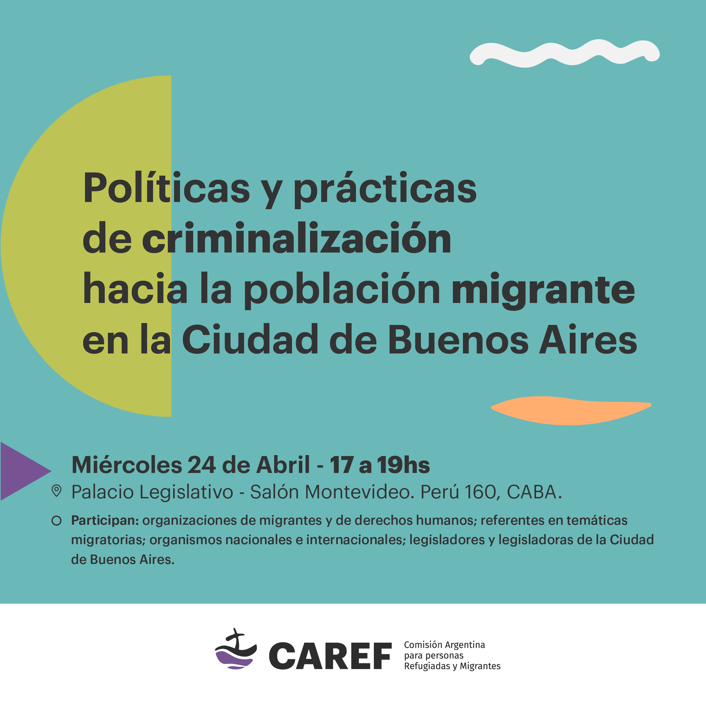 Encuentro público para denunciar la criminalización de la población migrante en la CABA