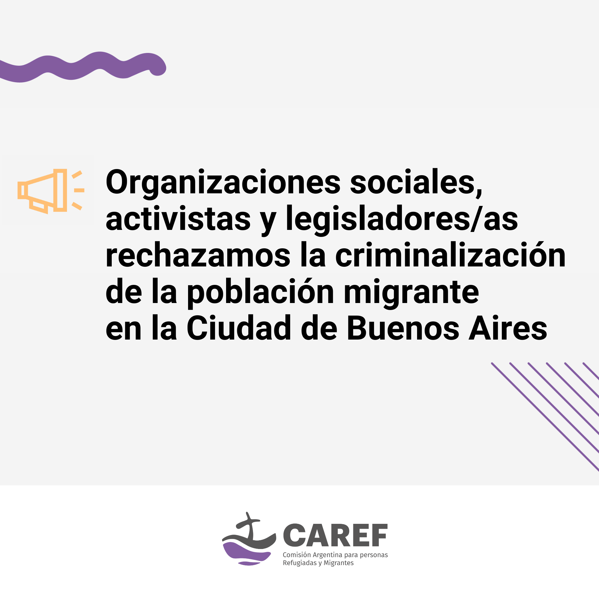 Organizaciones sociales, activistas y legisladores/as rechazamos la criminalización de la población migrante en la Ciudad de Buenos Aires